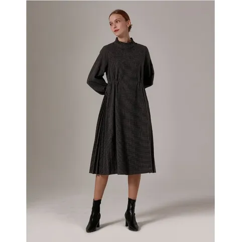 [현대백화점] [손정완] 체크 주름 드레스 ZDO2424010