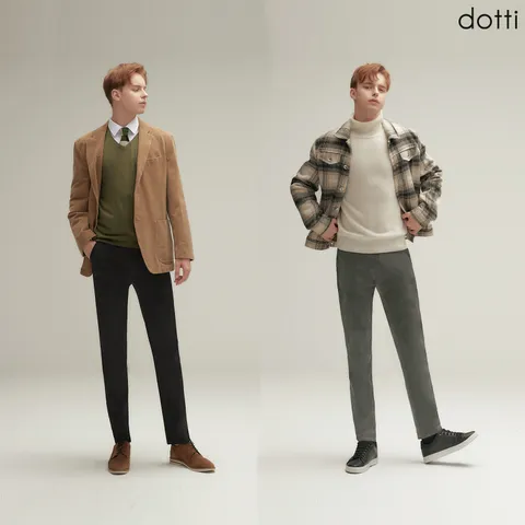 [도티 dotti] 도티 남성 겨울 벨벳 코듀로이 기모 본딩 팬츠 2종 (CGBM) +무이자3개월