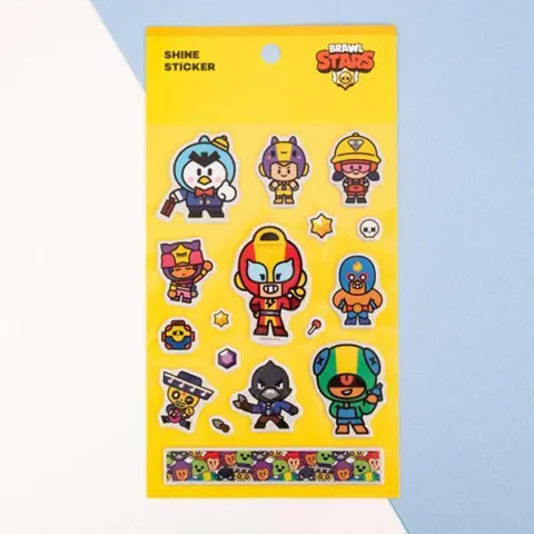 아트박스/오피스큐 브롤스타즈샤인스티커 옐로