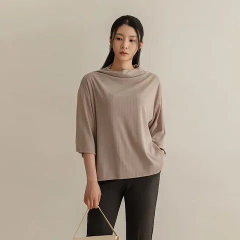 [66-99] 로엔 보트넥 루즈 티 +할인쿠폰