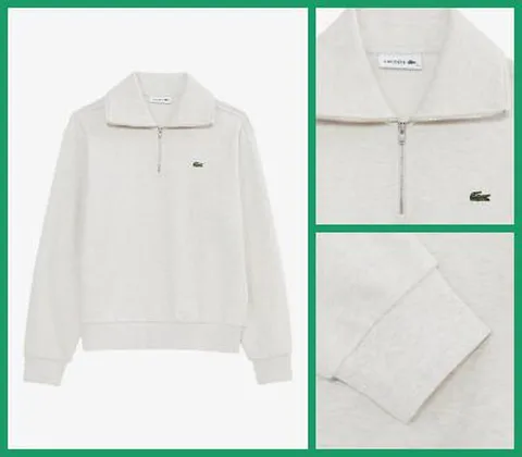 [현대백화점] [라코스테여성]25FW하프짚업 스웻셔츠SF286E-55NXFJ +할인쿠폰