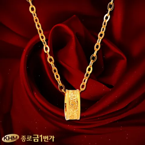 [종로금1번가]목걸이 순금24K 주얼리 11.25g 심플무광 체결고리무료