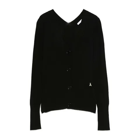 [해외배송][페트리지아 페페] 브이넥 버튼 프론트 리브 커프스 가디건 8K0330KM36 K103 NERO +할인쿠폰