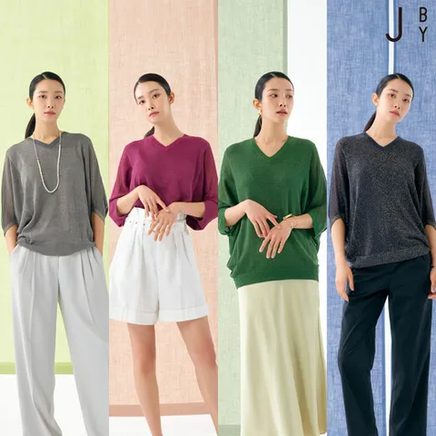 [런칭가79900원]J BY 시그니처 드레이프 글리터니트 4종 +할인쿠폰