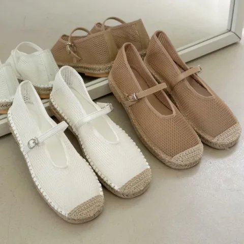 여자 네트 스트랩 망사 매쉬 클래식 단화 +할인쿠폰