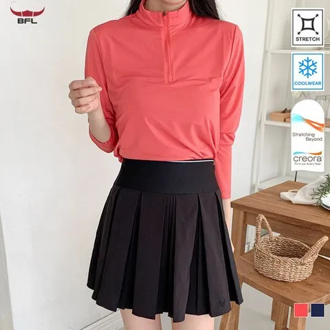 [하프클럽/이삐다]BFL 여성 크레오라 고스판 냉감 긴팔 집업티셔츠 등산 트레킹 S25ZT