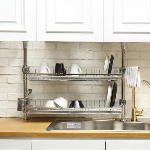 아이넥스 원터치 기둥형 식기건조대 800A(2단) - 현대Hmall