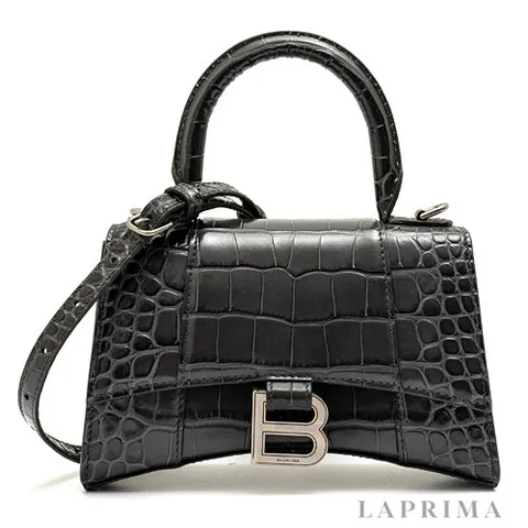 [BALENCIAGA] 발렌시아가 아워글래스 XS 탑 핸들 백 592833-1LR6Y-1309