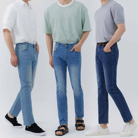 [진마니아] 에어쿨 히든밴딩 일자 스판 남자 청바지 3종 택1 - 현대Hmall
