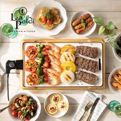 [Vaimar] 바이마르 집에서도 캠핑요리를 그대로 메이플우드 화이트 그릴 VMK-2305GL