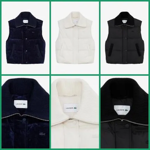 [현대백화점] [4][라코스테여성]25FW스웨터 카라 다운베스트BF421E-55N +할인쿠폰