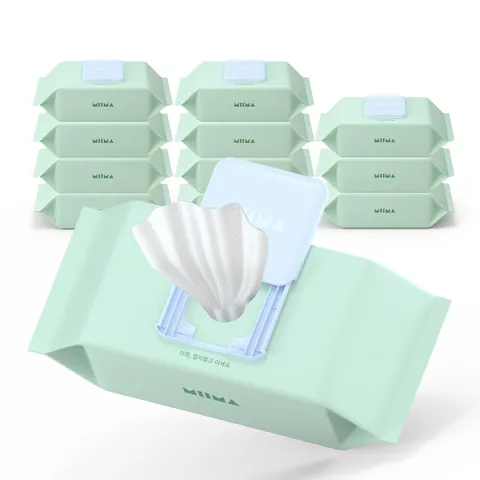 미마 슬라이드 물티슈 그린 72매 (12개입)