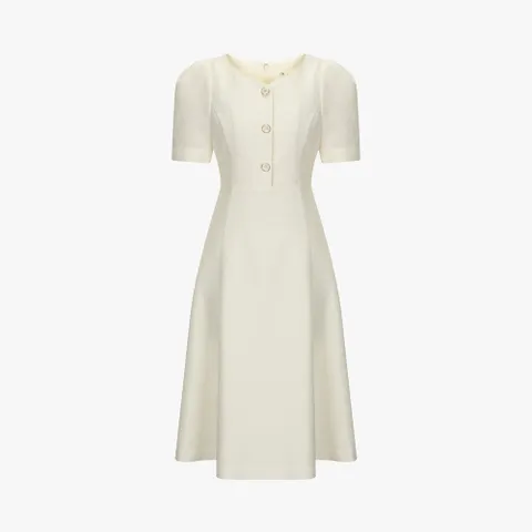 [현대백화점] [24 F/W] 잇미샤 하트넥 플레어 롱 원피스 ITO8ZOP740