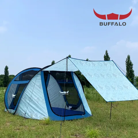 버팔로 슈퍼 프리미엄 원터치 텐트 6-7인용 팝업텐트 그늘막 캐노피 +할인쿠폰