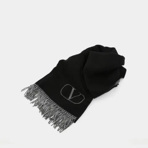 발렌티노 V로고 자카드 울 캐시미어 공용 머플러 5Y2ED020 XRJ ZJD +할인쿠폰