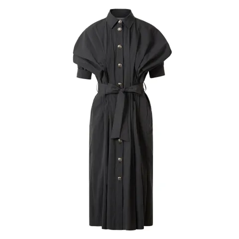 [베넷미] 볼륨플리츠 드레스 그레이