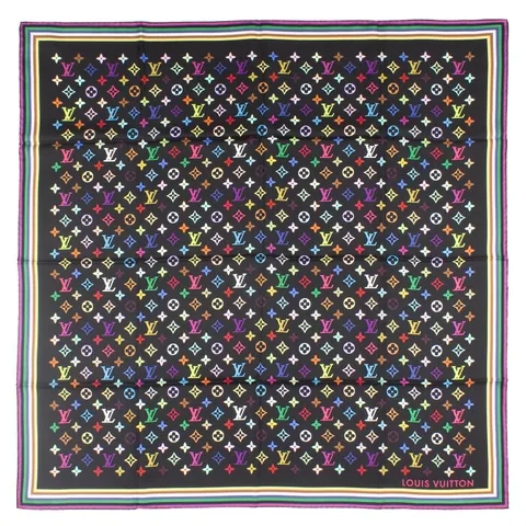 루이비통 X 무라카미 다카시 LV X TM 공용 모노그램 스퀘어 90 스카프 M96095 +할인쿠폰