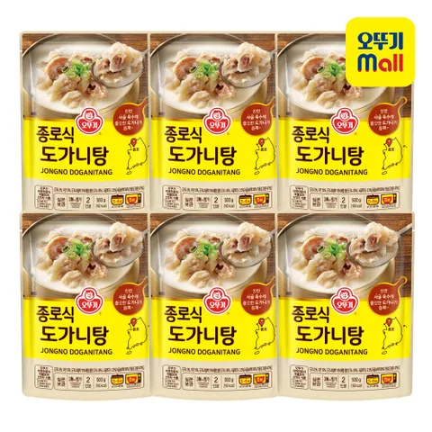 [오뚜기] 종로식 도가니탕 500g 6개