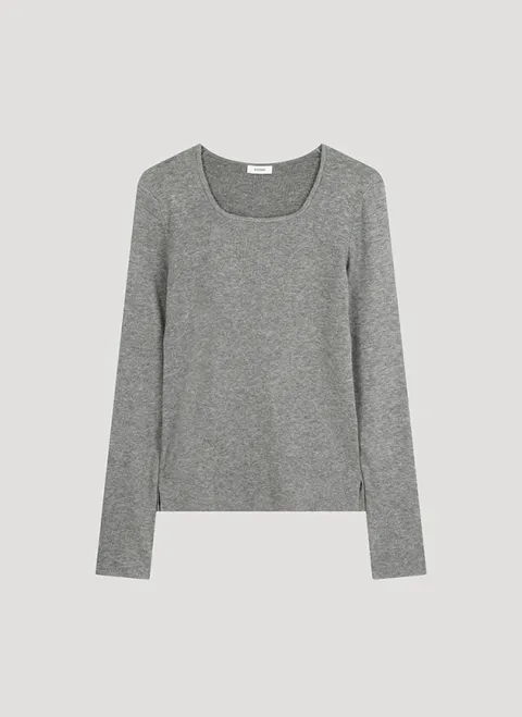 [현대백화점] [쉬즈미스] 슬림 스퀘어넥 니트 (SSKPOO42030)