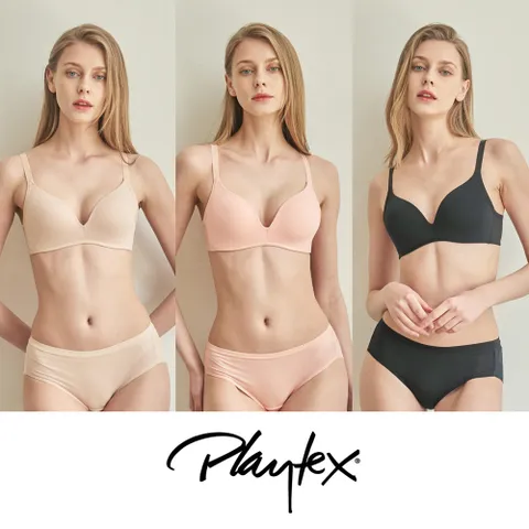 [Playtex] 플레이텍스 와이어리스 시크릿 브라팬티 6종세트  PXW2N282931_T - 현대Hmall