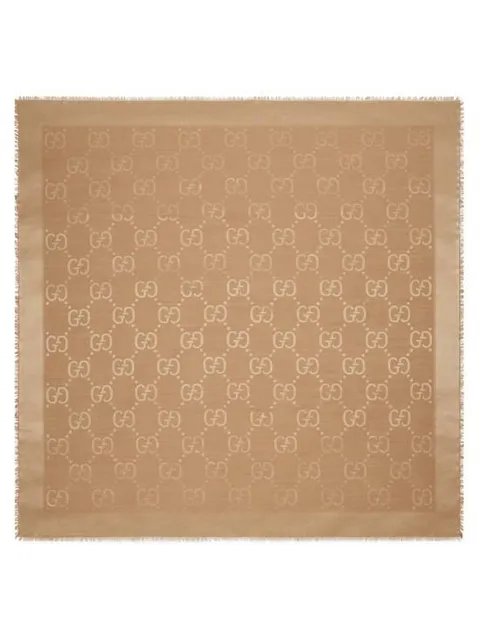 해외배송 25FW 구찌 GG 자카드 실크 울 숄 663671 3GC439800 BROWN +할인쿠폰