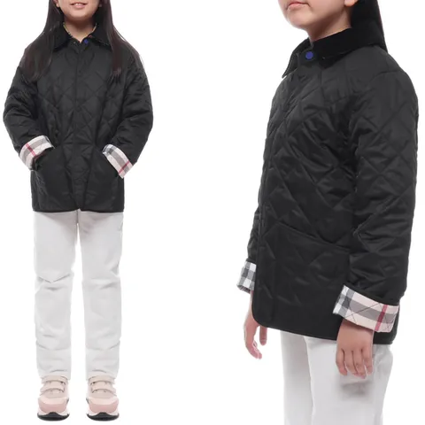 [버버리] 24FW 코듀로이 다이아몬드 퀼팅 재킷 (8092519 BLACK 24F) +할인쿠폰