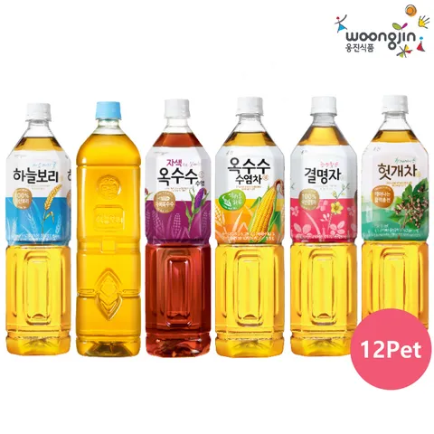 [  ]웅진식품 차음료 1.5L 12펫 결명자/헛개/옥수수수염차/하늘보리