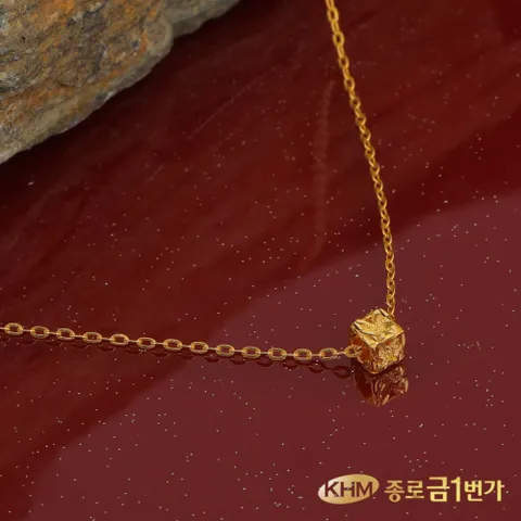 [종로금1번가] 목걸이 순금24K 주얼리 3.75g 큐브