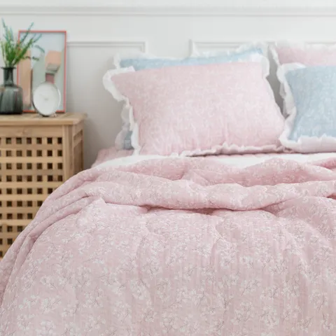 시원한 쿨링 시어서커 하비 여름이불 홑이불+베개커버1장 SET 2color