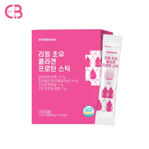 에버비키니 리얼 초유 콜라겐 프로틴 스틱 1박스 1개월분