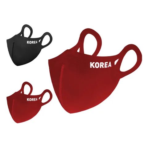 네오프렌 숨쉬기 편안한 일체형 마스크 3종 세트, 블랙, 레드, 레드, 1세트