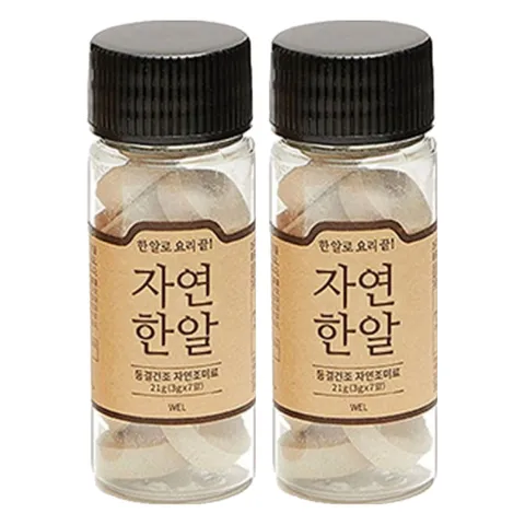 자연한알 휴대용 코인육수, 21g, 2개