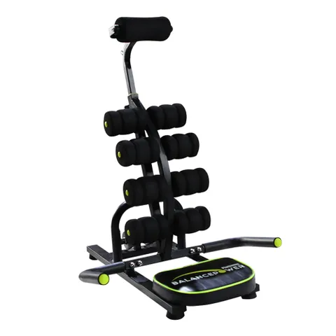 밸런스파워 플래티늄 홈트레이닝 실내 전신 운동기구, 혼합색상, 68 x 25.5 ...