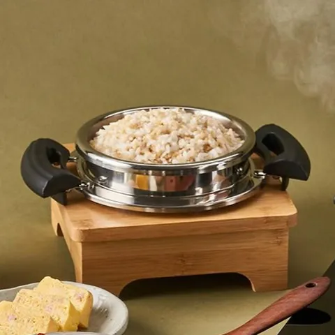 소댕 스텐 통3중 인덕션 압력밥솥 1L 2.2리터 1인 2인 3인 미니밥솥 가스겸용 클레드메탈 돌솥밥 누룽지 가마솥, 6. 소댕 2.2L..., 1개