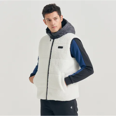 클리브랜드[NC강남] 겨울 대박세일~!! 2WAY 양면 보아플리스 패딩 남성 리버서블 후드 베스트/골프조끼, 110_2XL, 2XL(110)