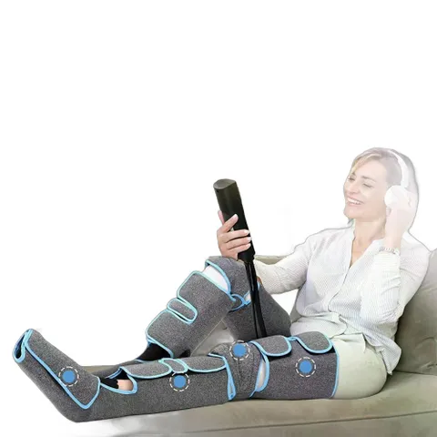 무선충전임산부선물공기압발다리마사지기 생신선물 족저근막 할머니 재활치료 혈액순환근육이완 림프, EU 플러그, 그레이
