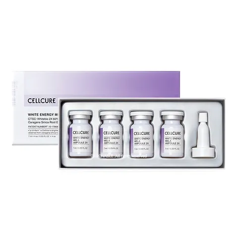셀트리온 셀큐어 화이트 에너지 멜라 앰플 1박스(7ml 4개)+고깔캡