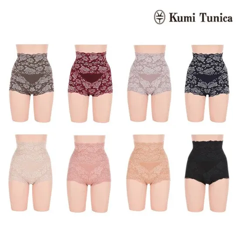 쿠미투니카 오가닉플라워 복부보정 팬티8종패키지속옷, 단품, 사이즈:85/K17...