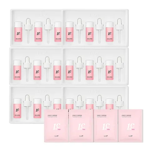 퍼스트 씨 핑크 세럼 퓨어 비타민 씨 18개 + 핑크세럼 체험분 4매, 1개
