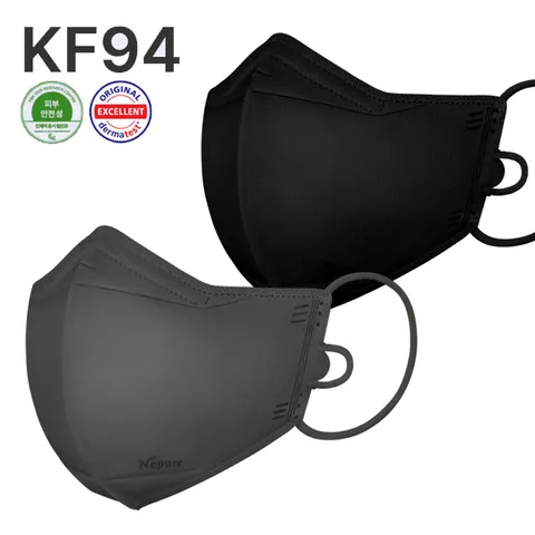네퓨어 KF94 새부리형 아토 데일리 마스크 60매 국산 황사 미세먼지 끈조절 마스크, 네퓨어 KF94 아..., 1개