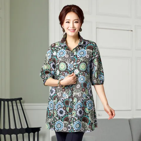 마담엘레강스 마담엘레강스 모니카 텐셀 블라우스 K181BL03, 77, 브라운