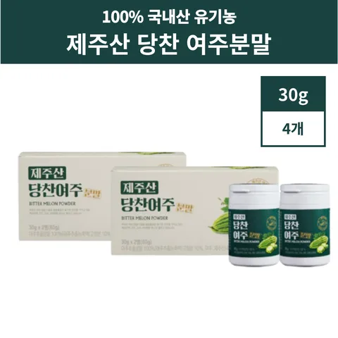 제주산 당찬 여주분말 제주 여주 가루 30g 4통, 60g, 2개