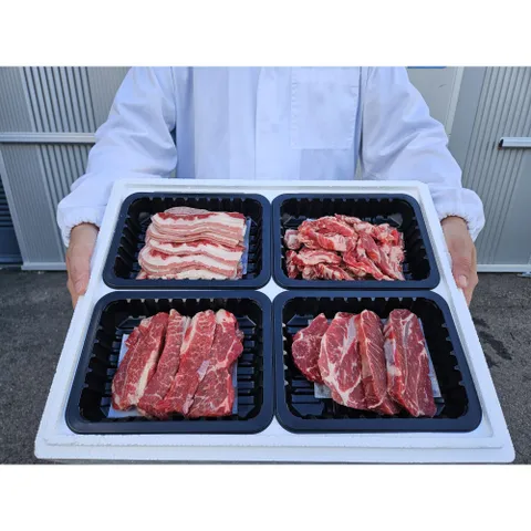 추석선물세트 살치살 부채살 갈비살 우삼겹 소고기모둠 부모님 선물, (살치+갈비+부채+..., 1개