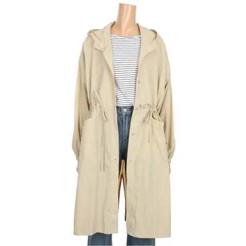 나인식스뉴욕 버튼 스트링 후드 스프링 점퍼 NO1JP002M0, 브라운, F