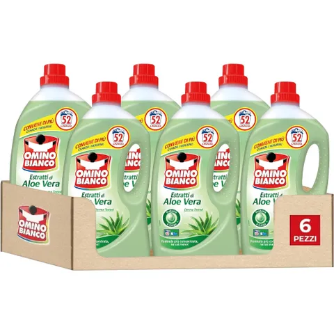 오미노 비앙코 세탁기 액체 세제 6x2600ml 초대용량