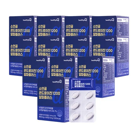 [헬씨허그] [12개월] 소연골 콘드로이친 1200 알파플러스 12개월분, 상세 설명 참조, 12개