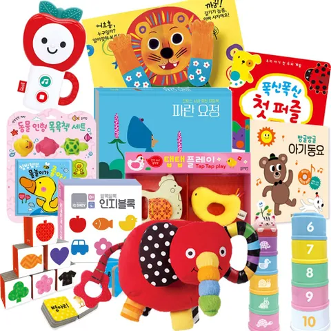 블루래빗 인지 감각발달 토이북 세트 돌아기 전집