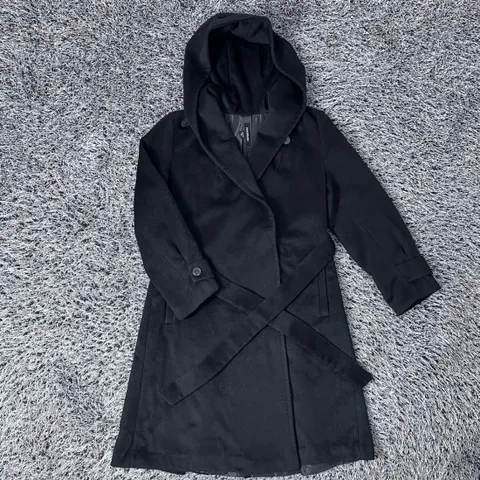 MORGAN 모르간 여성 울 후드 로브 코트