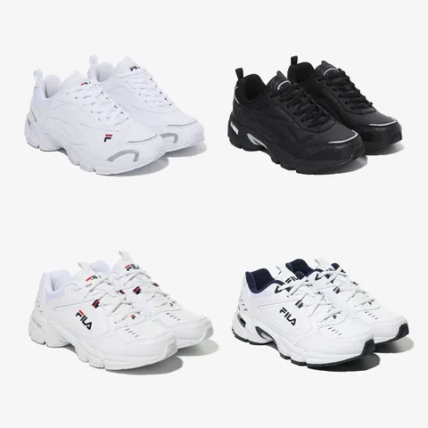 국내매장판 휠라 FILA 필라 키높이 운동화 토러스 어글리 슈즈 가죽 스니커즈 레인져22 워킹화 패션화, 260, 5. 화이트/화이트