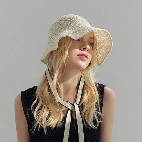 마스케라 벨라(Bella) 린넨 보닛햇, 화이트